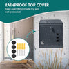 Post Box Parcel Box Combo | Lockable | Outdoor Letter & Package Storage