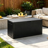 340L Lockable Garden Cushion Box Shed Outdoor Storage Chest Plastic Waterproof