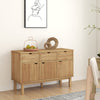 Sideboard Kitchen Storage Cabinet Shelves Cupboard 114x43x73.5cm Solid Wood Pine