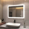 Bathroom LED Mirror Lights with Shaver socket Bluetooth Demister Touch 80x60CM