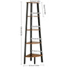 5 TIER LADDER SHELF WOOD FLOWER RACK CORNER STORAGE UNIT PLANT STAND DISPLAY UK