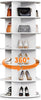 6-Tier 360° Rotating Shoe Rack, Adjustable Shelves for 24+ Pairs, Space-Saving