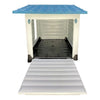 HugglePets Plastic Dog Kennel Weatherproof Pet House In & Outdoor Animal Shelter