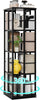 4-Tier Rotating Bookshelf 360° Display Spinning Bookshelf Book Storage Rack