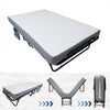 Rollaway Bed Portable Metal Guest Bed Folding Bed With 5'' Memory Foam Mattress
