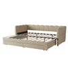 3FT Single Daybed, Single Guest Bed Sofa Bed with Trundle and 2 Storage Drawers
