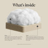 Cream Boucle 3 Seater Cloud Sofa - Alessia ALS001