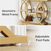 39.4" Console Table, Industrial 4-Tier Entryway Sofa Table with Metal Frame