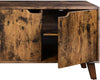 Retro TV Console, TV Stand Cabinet, TV Table with 2 Doors, Adjustable Shelves