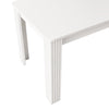 WHITE DINING TABLE RECTANGULAR KITCHEN DINING ROOM 4 SEATERS 116X65X75 CM TABLE