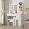 Dressing Table With Drawers Mirror Stool Set Makeup Desk Vanity Table Bedroom