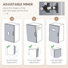 Freestanding Kitchen Cupboard, 4-Door Storage Cabinet Organizer with Adjustable