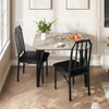 Dining Table Set for 2 with Cushioned Chairs,Grey Compact Kitchen Table Set