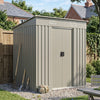 4x6 FT Garden Shed Glitter Storage Shed Waterproof with Foundation Kit and Vents