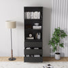3 Tier Bookcase with Shelving Drawers for Storage Bookshelf Living Room Office