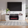 Electric Fireplace with TV Stand Unit Cabinet 30inch LED Fire Heater Living Room