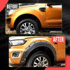 Matte Black Wheel Arches Fit For Ford Ranger T8 2019 2020 2021 2022 With Bolt UK