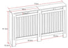Radiator Cover Cabinet Modern MDF Wood Grey White Anthracite Small Medium Large
