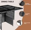 RATTAN GARDEN FURNITURE CUBE SET CHAIRS TABLE OUTDOOR PATIO RATTAN 8 SEATER