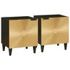 Bedside Cabinet Solid Acacia wood Table Nightstand Bedroom Furniture