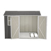 Garden Shed With Window Doors Outdoor Steel Apex Roof Tool Foundation