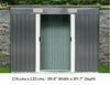Metal Garden Shed 6 X 4, 8 X 4, 8 X 6, 10 X 8 Garden Storage WITH FREE BASE New
