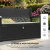 Garden Storage Bench with Padlock 265L - Outdoor Patio Storage Chest Container
