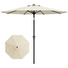 2.7M Garden Parasol Sun Shade Canopy Patio Outdoor Umbrella Crank Tilt UPF 50+