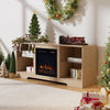 18" Electric Fireplace LED Fire Heater W/ 57'' TV Stand Entertainment Center UK