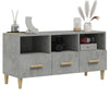 ShCuShan TV Cabinet Concrete Grey 102x36x50 Engineered Wood,Modern TV K6V9