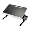Folding Adjustable Laptop Desk Sofa Bed Tray with Drawer Reading Writing Table