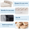 51" Upholstered Ottoman Bench – Storage Bench for Bedroom End of Bed Grey Fabric