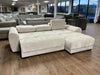 Azzuro sofa bed cream storage chaise corner l shape