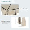3 x 3M Metal Gazebo Garden Marquee Patio Tent Pavilion Canopy Sun Shade Shelter