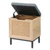 Wooden Entryway Bench with Seat Cushion, Storage Chest for Hallway Dorm