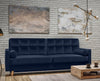 Sofa Bed Storage Container Sleep Function Springs Fabric Green Blue New TIVOLI
