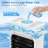 XTTANK 1200ml Portable Air Conditioner with Remote Control, 5-in-1 Mini White