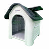 Plastic Dog Kennel HugglePets Weatherproof Pet House In & Outdoor Animal Shelter