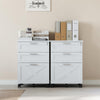 Mobile Filing Cabinet, File Cabinet with 3 Drawers Lockable Documents Storage