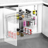PullOut Kitchen Magic Corner Baskets Cupboard Larder Storage Shelf Rack Close UK