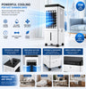 15L Portable Evaporative Air Cooler Cooling Fan Humidifier Remote 3 Speed UK