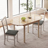Foldable Dining Table, Solid Wood Drop Leaf Table, Natural