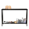 2 Tier Narrow Console Table, Behind Sofa Table for Living Room Hallway Office