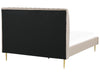 Velvet EU King Size Bed Beige MARVILLE