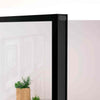 Interior Door Black 76x201.5 cm Tempered Glass&Aluminium
