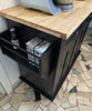 Kitchen Trolley Storage Cabinet Island Cart Dining Room Furniture 2 Drawers