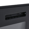 High Gloss Black TV Stand Cabinet Electric Fireplace Unit with 12 LED Backlight