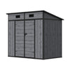 Plastic Garden Storage Shed Outdoor House Tool Shed Utility With Door & Window