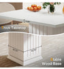 90CM Square Dining Table with 2 Placemats, Small Dinner Kitchen Table with Base