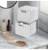 2 Drawer Woven Strap Storage Cabinet for Bedroom, Bathroom - 4 colours